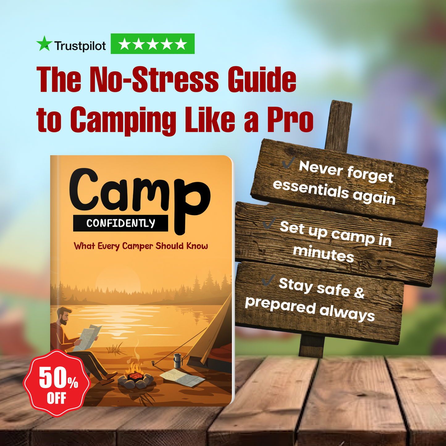Camp Confidently: What Every Camper Should Know (50% OFF + 3 FREE)