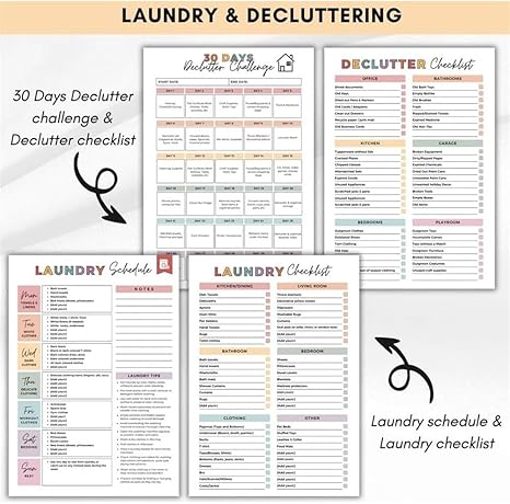 ADHD Cleaning Planner and Organizing Tool Kit (50% OFF)