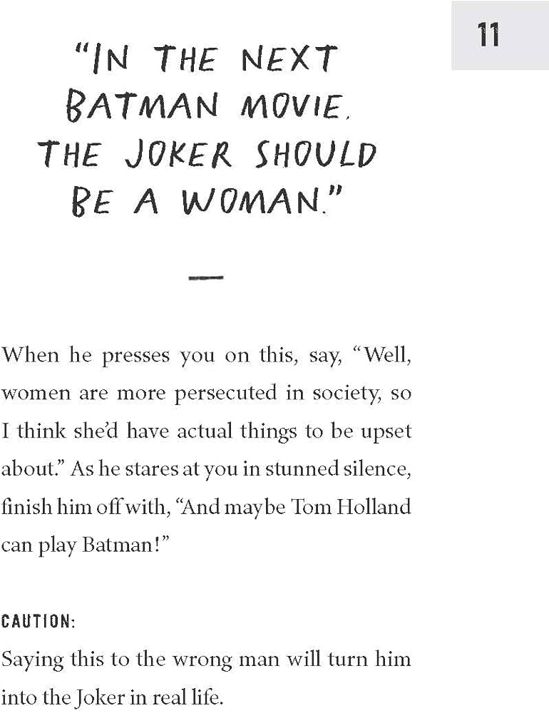 How to Piss Off Men: 109 Things to Say to Shatter the Male Ego (50% OFF)