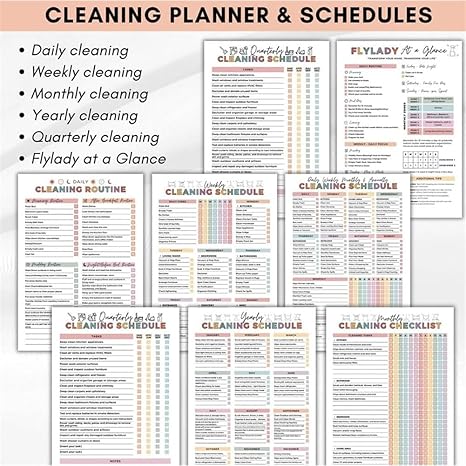 ADHD Cleaning Planner and Organizing Tool Kit (50% OFF)