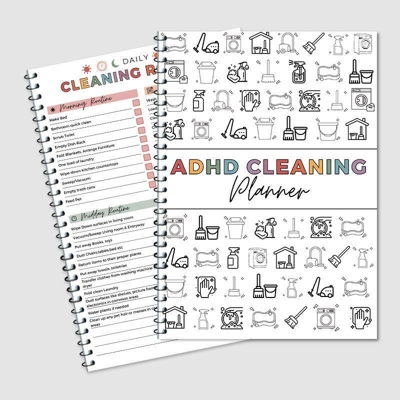 ADHD Cleaning Planner and Organizing Tool Kit (50% OFF)