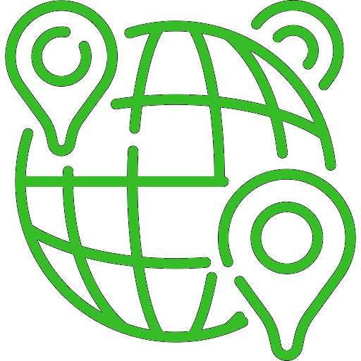 Earth grid icon