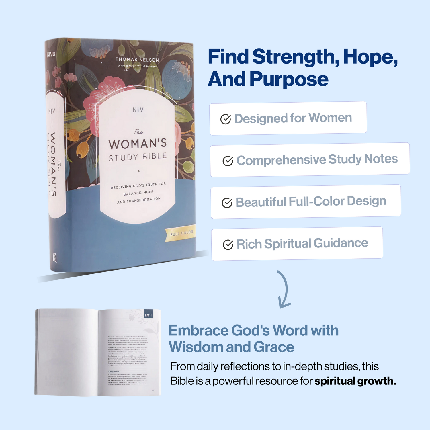NIV, The Woman's Study Bible (50%OFF)