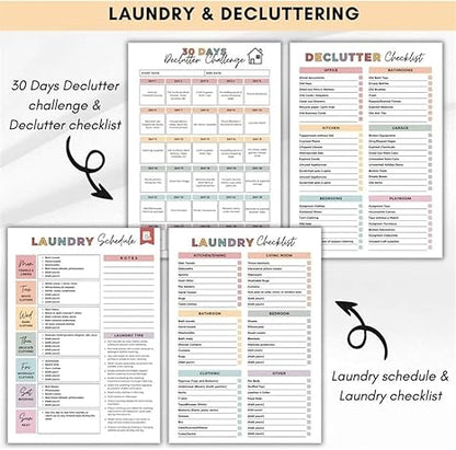 ADHD Cleaning Planner and Organizing Tool Kit (50% OFF)